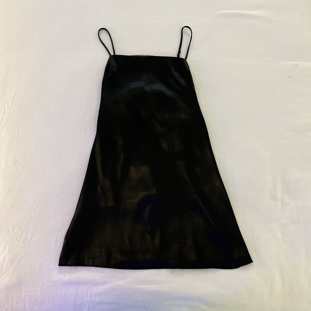 Black silk dress